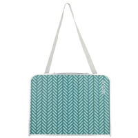 Aktive - Mesa baja plegable, 60x40x25 cm, menta, estructura de aluminio, soporta 30 kg, asa bandolera transporte, de camping, playa, jardín - details 6