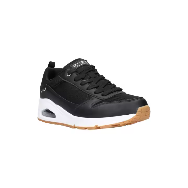SKECHERS ZAPATILLA CASUAL INSIDE MATTERS STREET NEGRA CON BLANCO MUJER - 1