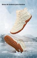 Botas De Invierno Para Hombre Botines De Nieve Antideslizantes Y Cálidos Con Peluche Casual Ligeros Para Senderismo - details 5