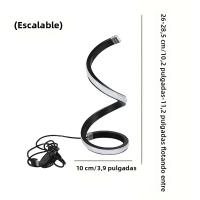 Lámpara De Escritorio RGB LED Blanco Luz Nocturna USB Dimmer Espiral Serpiente Lectura Luz De Escritorio Decoración Dormitorio Botón De Encendido Y Apagado - details 11