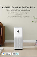 Official | Xiaomi Smart Air Purifier 4 Pro, Filtra el pelo de tus mascotas y el polen, Pantalla OLED, Área de cobertura efectiva de 35-60 m², Purifica en 15 minutos una sala de estar de unos 40 m², 8330 l de aire purificado por minuto* - details 0