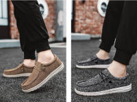 Zapatos De Lona Para Hombre Casual Transpirables Zapatos Planos Slip-On Talla Grande Hasta 47 Zapatos De Conducción Sin Tapa Anteojos - details 3