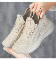 Zapatillas Casuales Para Mujer Transpirables De Malla De Aire Con Punta De Calcetín Slip-on Outdoor Zapatos Con Plataforma Gruesa - details 6