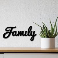 Madera Familiar Signo Decorativo Para Pared Arte Letra Cortada Laser No Terminado Accesorios Decorativos Rusticos Para Sala De Estar Puerta De Casa - details 5