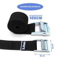 Cinta De Atado De Carga Con Hebilla De Metal Para Coche Motocicleta Bicicleta 1M Cinta De Fijación De Equipaje Fuerte Y Duradera - details 2
