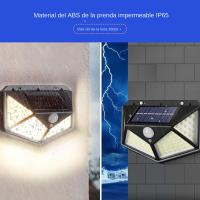 12 Pack Lámparas De Pared Solar Con 3 Modos Sensor De Movimiento Seguridad Impermeables LED 100 Para Jardín Garage Pared Exterior Modernas - details 2