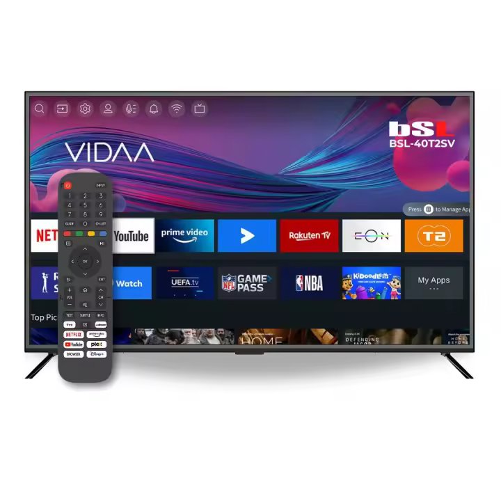 Smart TV 40” Full HD LED con WiFi y HDMI – Compatible con Netflix, YouTube, Prime Video y TDT2 – BSL - 1