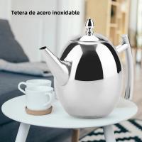 Tetera De Acero Inoxidable Con Filtro Malla Removible Contenedor De Agua Para Café Y Té 1.5L Capacidad Marca Qiilu - details 3