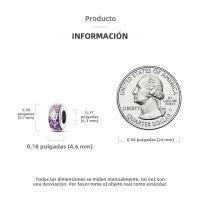 Encanto De Mariposa Plateado En Plata Con Circonia Bola Redonda Colgante Para Pulsera O Collar DIY Joyería De Moda Irregular - details 78