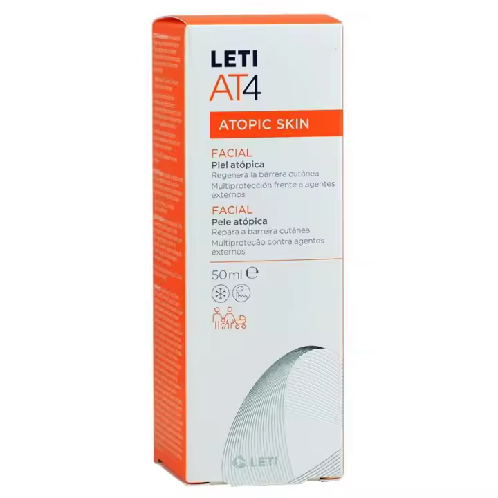 Crema Facial Leti AT4 para Piel Atópica y Sensible 50 ml - 1
