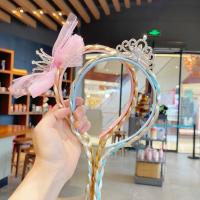Diadema De Encaje Creativa Para Niñas Diadema De Princesa De Nieve Con Borla Adorno De Cabello Estilo Cosplay Accesorio Para Mujer - details 1