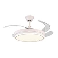 Ventilador de techo, luz LED, Aspas Retráctiles, 85W, 107cm desplegado, 6 velocidades, 3 modos de luz, control por mando y app, lampara de techo con ventilar luz LED regulable 55W, Motor DC 30W, Don Feliz - details 3