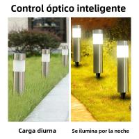 Luces Solares Para Camino Exterior Impermeables De Acero Inoxidable Iluminación De Jardín LED Para Entrada Camino Patio Jardín - details 6
