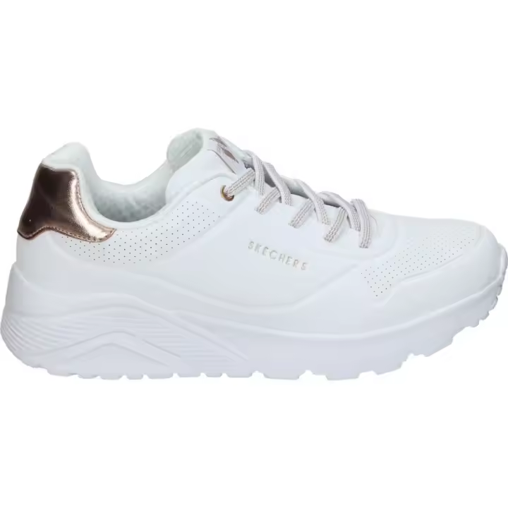SKECHERS | Zapatillas Skechers Uno Lite para Mujer – Deportiva Casual Blanca – Sneakers con Cordones – Air Cooled Memory Foam – Adaptive Closure – Modelo 310384L-WHT - 1