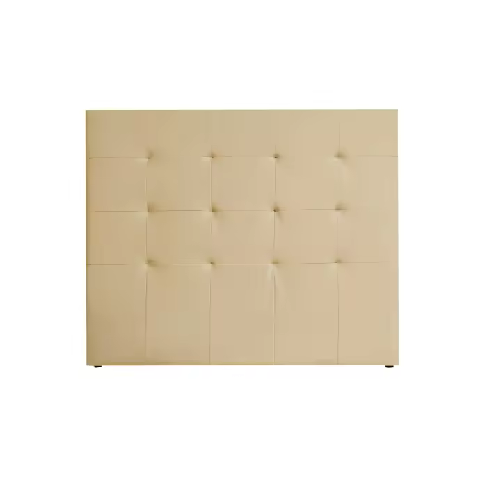 Cabecero matrimonio de 145cm. de ancho tapizado en PU y disponible en tres elegantes colores: beig, blanco y gris. Para camas de 135cm. - 1