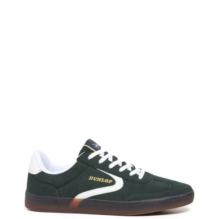Dunlop 36054 Zapatillas para hombre verde oscuro en sintético con cordones 36054-727 - 1