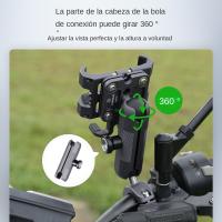 Soporte De Teléfono Para Motocicleta FANAUE De Aluminio Anti-Robo Con Adaptador De 1'' Y Mano Doble De 25mm Para RAM Mounts - details 5