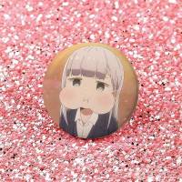 Broches Redondos De Anime Aharen-san Wa Hakarenai Para Bolsos Accesorios De Pin De Lapel De Plata De Tinplate Souvenir De Japón Estilo Animal - details 7