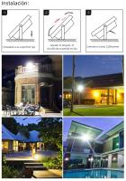 Proyector De Luz Exterior LED Con Sensor De Movimiento PIR IP66 220V Luz De Escenario SMD2835 Blanco/Cálido Para Exteriores - details 8