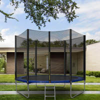 Trampolín Portátil Para Niños De 140 cm/160 cm,Cama Elástica - Trampolín 6 FT/8 FT Ideal Para Regalo De Navidad, Espuma Anticolisión Para Saltar Y Actividades De Trampolín Interior En Trampolín Interior Para 4-15 Años - details 10