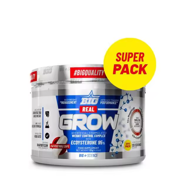 Big REAL GROW 120 Cápsulas - Incremento de Masa Muscular y Rendimiento Físico - 1