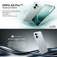 OPPO A6 Pro 5G 8/256GB Titanium, MediaTek Dimensity 6300, Pantalla FHD+ 6.57″, Cámara 50MP, Batería 6500 mAh - details 0