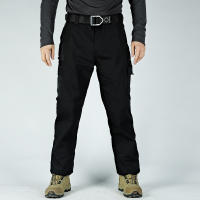 Pantalones Tácticos Impermeables Para Hombres Múltiples Bolsillos Cargo Resistentes Al Desgaste Ropa De Trabajo Al Aire Libre Para Senderismo - details 12