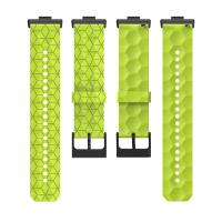 Correa De Deporte De Silicona Suave De Dos Tonos Para Huawei Watch Fit 3 Con Patrón De Fútbol Tamaño 20cm Unisex - details 3