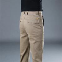 Pantalones Casuales Para Hombre 98% Algodón Gris Caqui Trabajo Pantalones De Oficina Talla Grande Moda Coreana Y2k Ropa De Marca Jogger Cargo - details 16