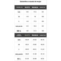 Abrigo De Trench Largo Para Mujer Con Doble Botón Y Cinturón Estilo Clásico Manga Larga Impermeable Con Bolsillos Cierre Único - details 0