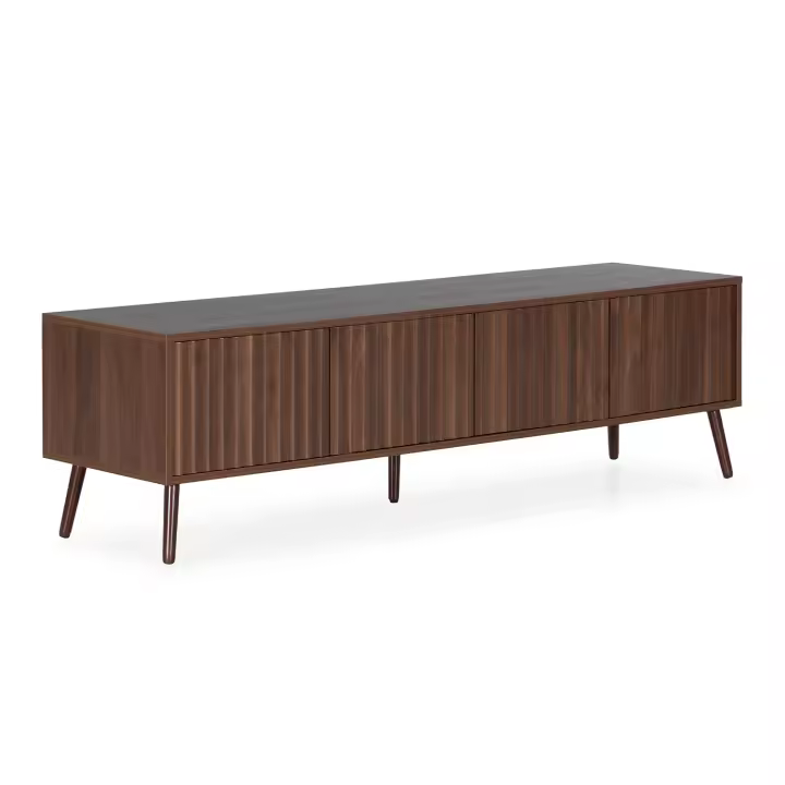Mueble TV Lluvia 4 puertas efecto Nogal - 1