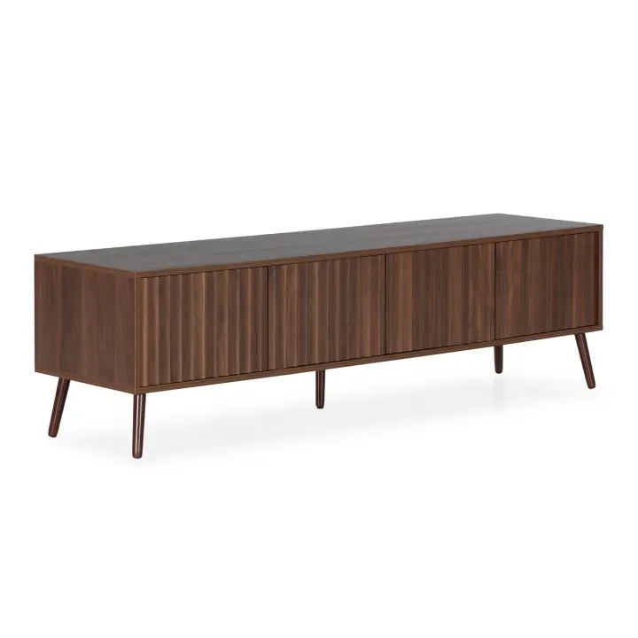Mueble TV Lluvia 4 puertas efecto Nogal - 1