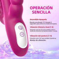 Vibrador Para Adultos Sex Toy De Silicona Estimulador De Clítoris Dildo Con Vibration De Penetración Para Vagina Y Anal Juguete Erótico Para Mujeres - details 8