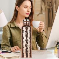 Botella De Agua De Cobre 27Oz Insulada Portátil Y Sellada Para Hidratación En El Gimnasio Trabajo Exterior Camping Deportes - details 2