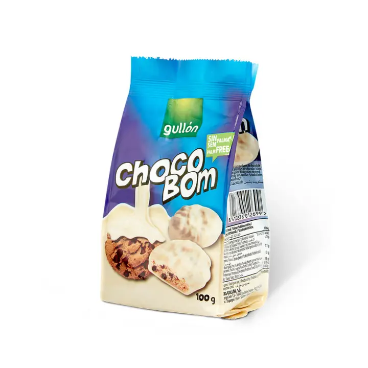 Gullón Choco Bom Chocolate Blanco. 12 unidades x 100g - 1