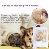 50/100 PCS Bastones De Algodón Para Limpieza De Orejas De Perros Y Gatos Eliminación De Suciedad Y Cera De Orejas De Mascotas - details 6