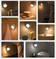 Luz De Noche LED Con Sensor De Movimiento 360° Rotación Recargable Por USB Para Casa Lámpara De Pared Armario Corredor - details 5