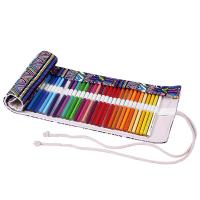 Estuche De Lienzo Colorido Para Lápices Y Pinceles Estuche De Almacenamiento Para Estudiantes Y Artistas Tamaño Variado - details 5