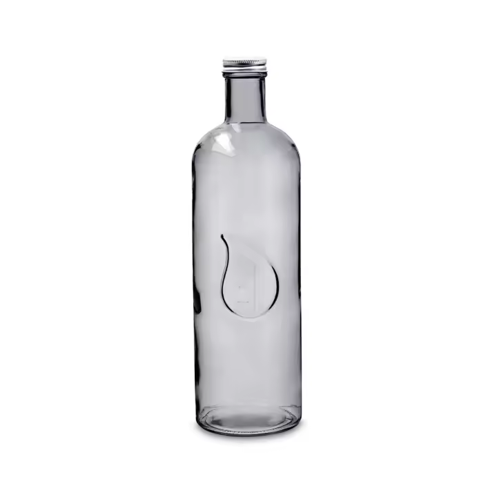 QUID DUNA Botella Mesa Vidrio Con Tapón 1,6L Gris - 1