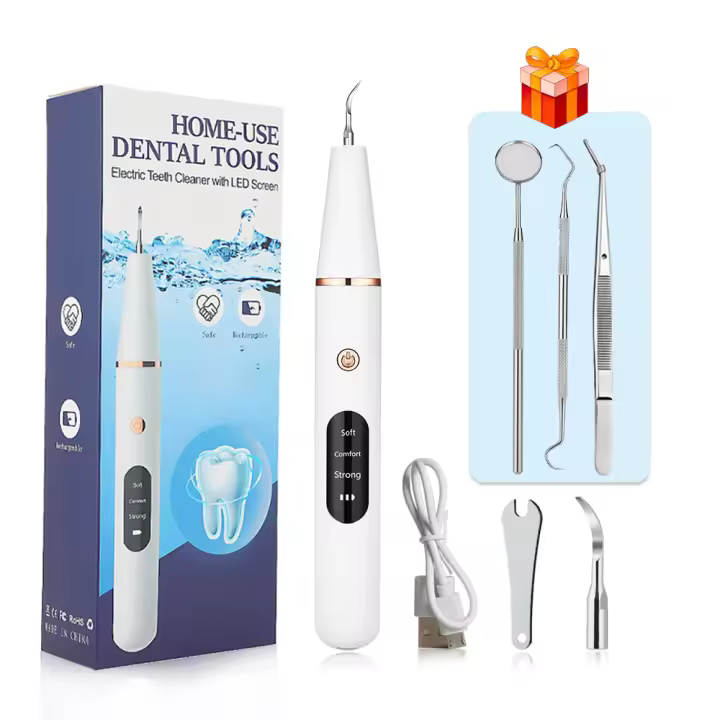 Escáner Ultrasonido Dental Para Eliminar Calculo Y Manchas De Calcio En Dientes Limpiador Electrónico De Placa Dental Quítate La Piedra De Los Dientes - 1