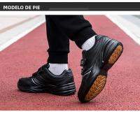 Zapatillas De Deporte Casuales Para Hombre Cuero Ajustable Con Hebilla Y Cierre Blanco Zapatillas Deportivas Masculinas Tenis - details 17