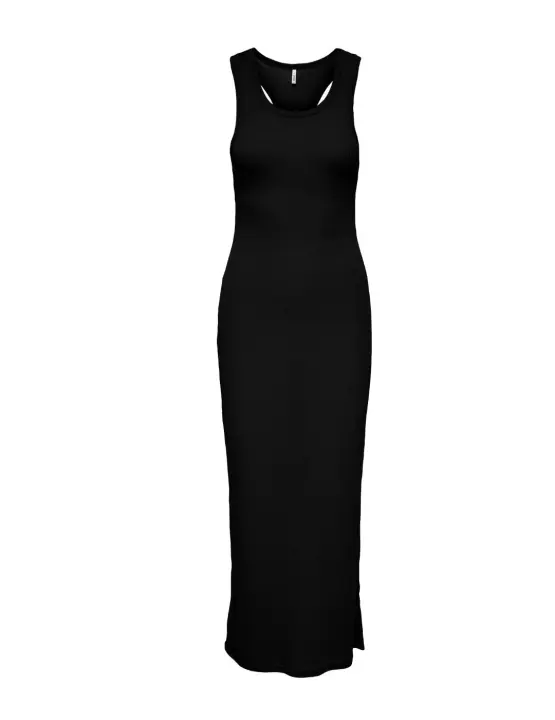 Vestido Only Ryder maxi negro textura sisa para mujer - 1