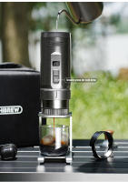 HiBREW H4C BARISTA ULTRA, Portable Coffee Machine, Detachable Battery, Wireless Heating, AdjustableTemperature (85~95°C), Professional Bottomless 51mm Portafilter, 20-BarHigh Pressure, 100mL Water Tank, with Aluminum Alloy Stand, 7500mAh Battery - details 13