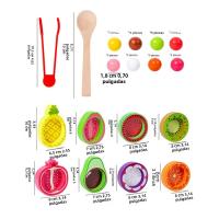 Juego De Montessori De Madera Para Niños Edad Temprana Educación Temprana Clasificación De Colores Juguete De Encaje Forma De Fruta Para Entrenamiento De Acción Fina - details 9