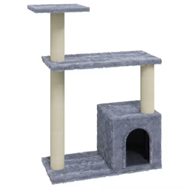 Rascador para Gatos with postes de ISAL gris Claro 70 cm - 1