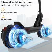 JOYOR S10-SZ - Electric scooter -- Two 1000 W motors, 60 V 18 Ah battery - Maximum speed 60 km/h - Black - A dual front and rear suspension system ensures a comfortable ride even on rough terrain. Non-slip footboards make riding safer. - details 0