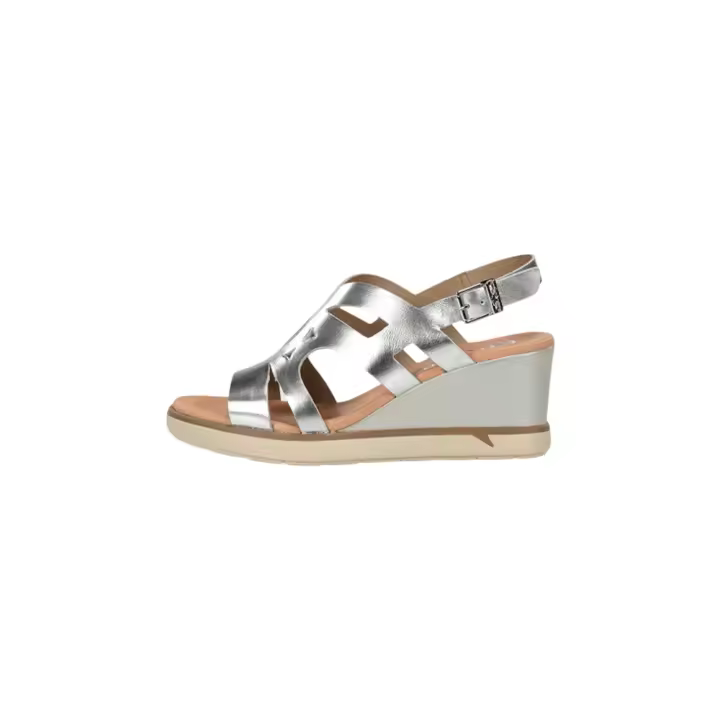 Fluchos F1974 Sandalias De Cuña Mujer Plateado - 1