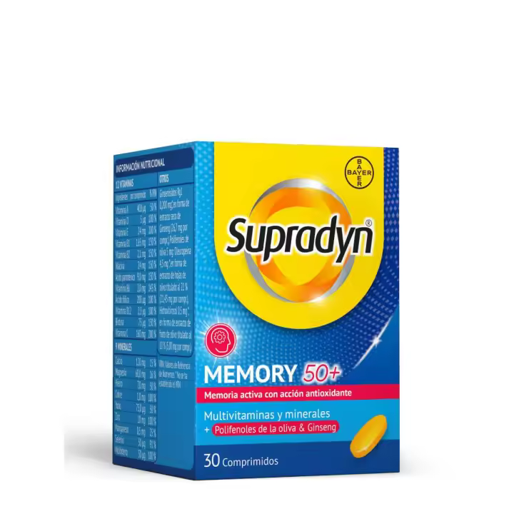 Supradyn memoria 50+ 30 comprimidos - 1