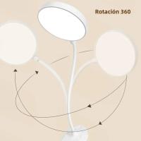 Lámpara De Escritorio DC5V Con Clip Y USB Luz Nocturna LED De Lectura Con 3 Modos De Encendido Protección Ocular Para Mesa - details 3