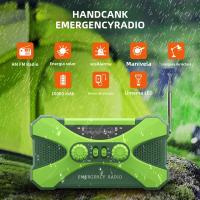 Radio De Emergencia Portátil 10000mAh Con Radio AM FM WB NOAA Solar Crank Manual LED Flashlight SOS Alarm Power Bank - details 1
